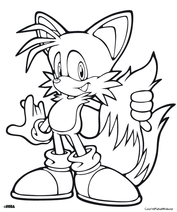tail coloring page