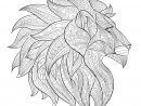 Tete Lion Profil - Lions - Coloriages Difficiles Pour Adultes serapportantà Coloriage Mandala Lion À Imprimer