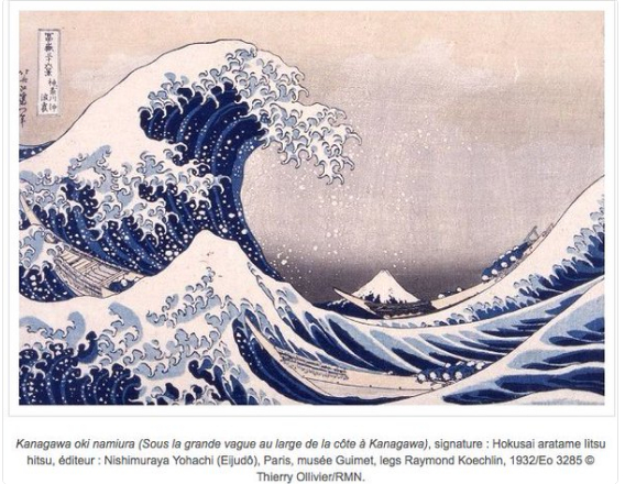 {Title} (Avec Images) | Hokusai, Grande Vague De Kanagawa, Oeuvre D'Art destiné Coloriage Hokusai Vague