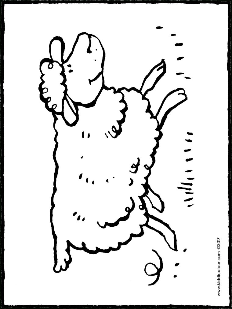 Un Mouton Qui Court – Kiddicolour à Dessin D'Un Gros Mouton A Colorier