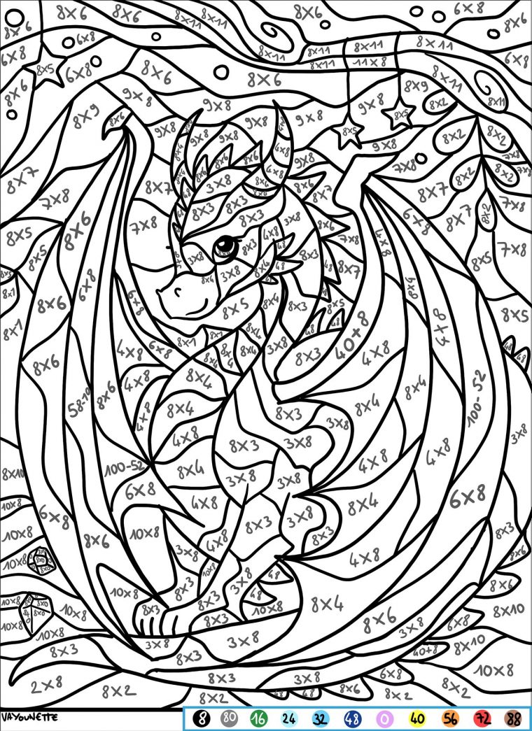 Vayounette Illustratrice | Coloriage Magique Multiplication, Coloriage serapportantà Dessin Coloriage Magique Multiplication