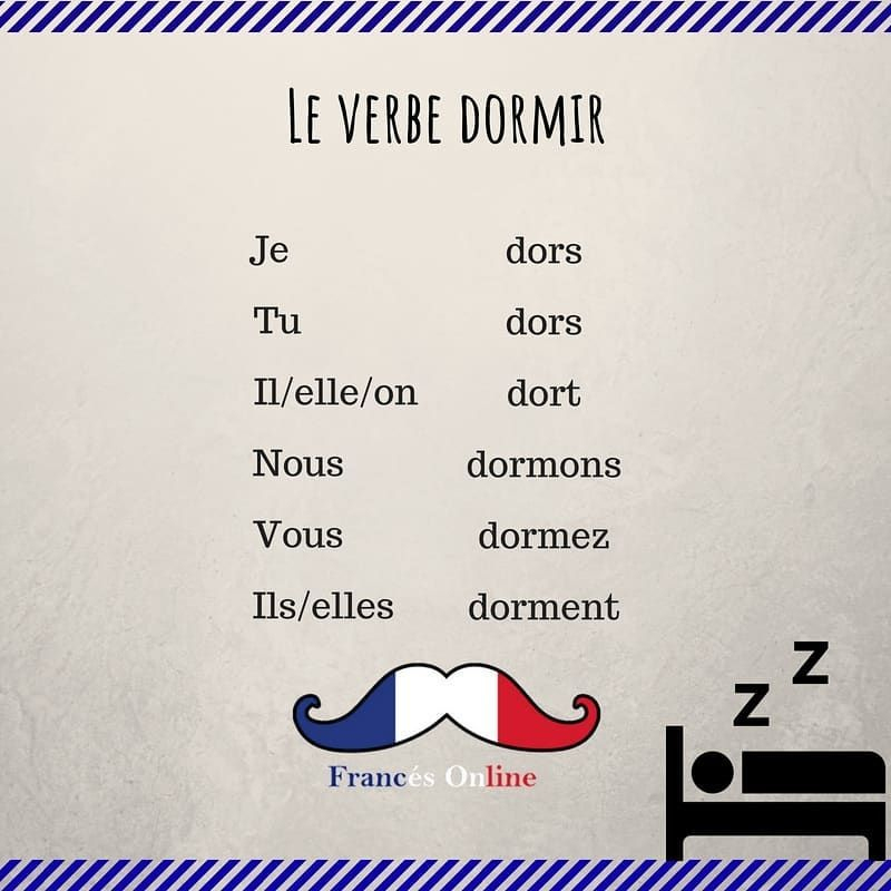 Verbe Dormir Au Présent - A Verbes Comme Dormir Au Present B Verbes à Dormir Au Present