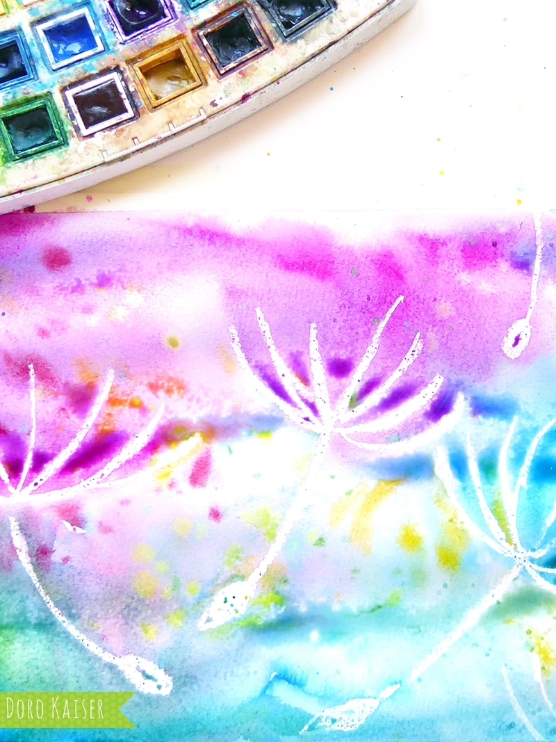 Wunderbare Pusteblumen Mit Wasserfarben Malen - Handmade Kultur pour Malen Mit Wasserfarben Bilder