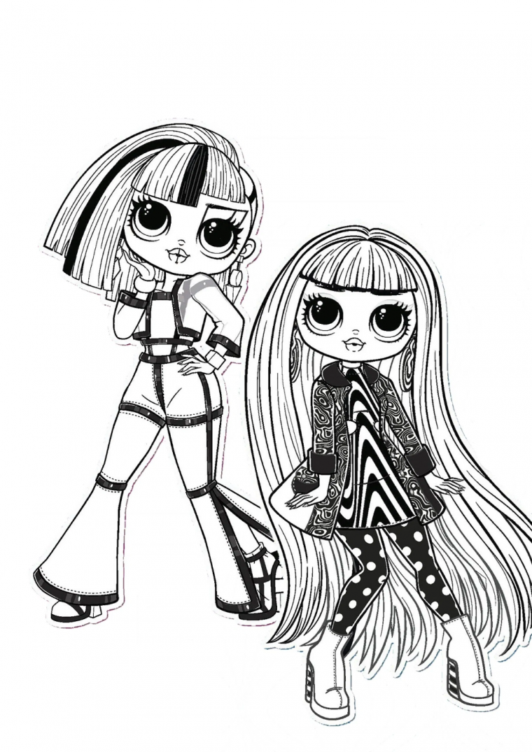sisters lol coloring pages