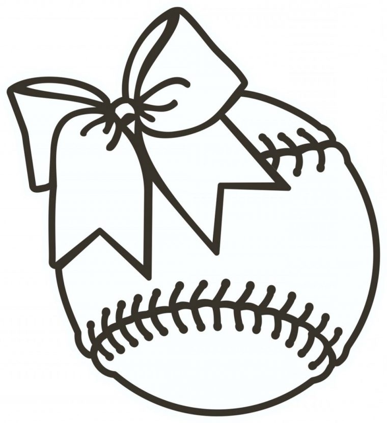 softball coloring page