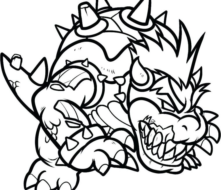 coloring pages bowser