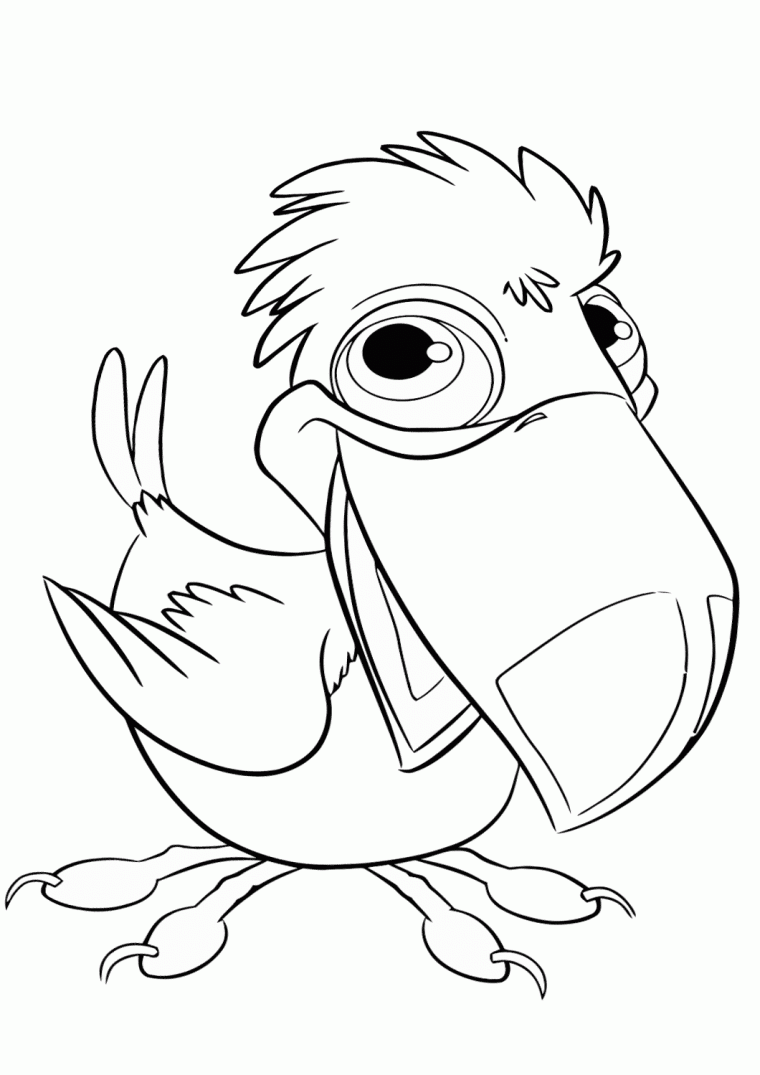 coloring page toucan