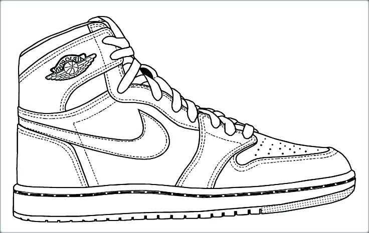 nike shoe coloring page nike shoe coloring page