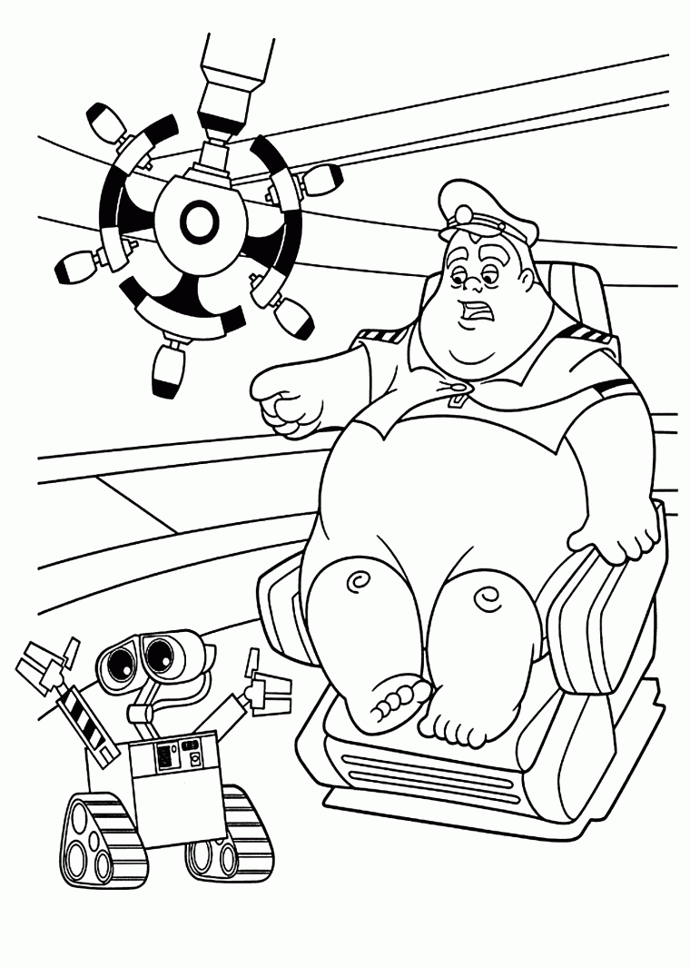 wall e coloring pages