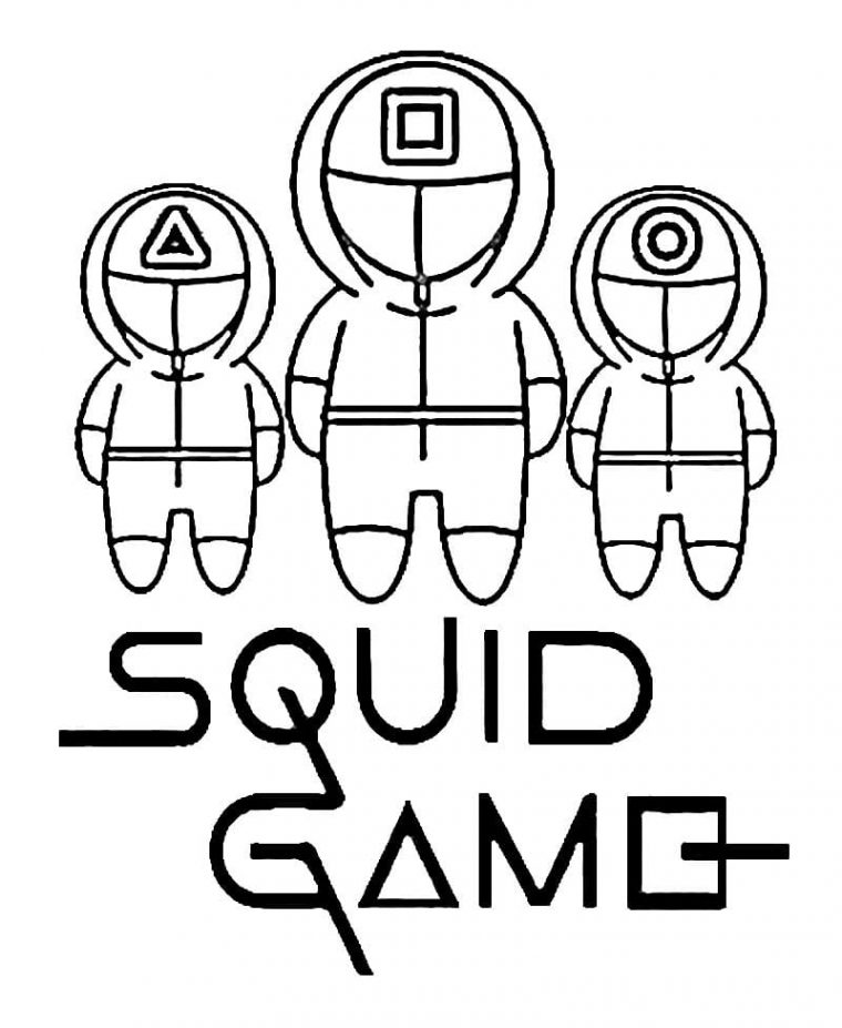squid game coloring page