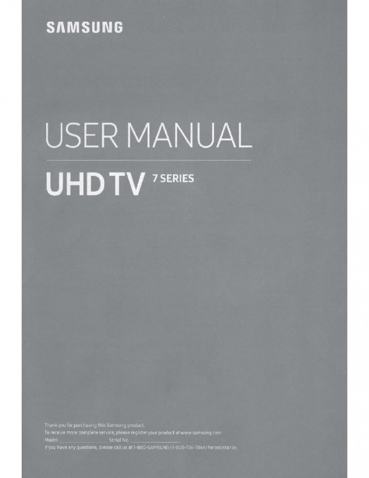 samsung uhd tv 7 series manual