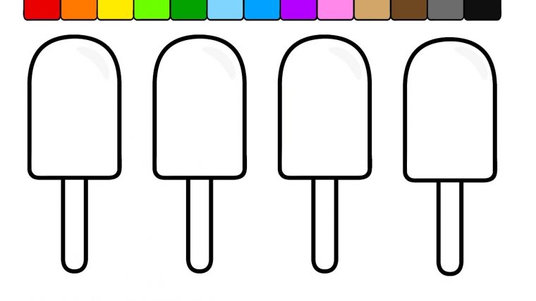 popsicle coloring pages