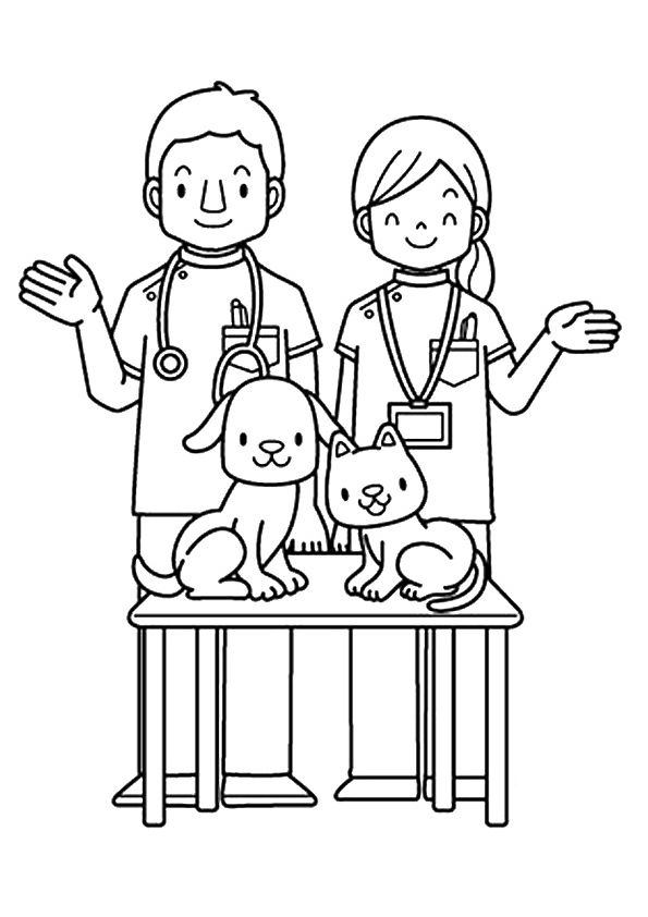 community helpers coloring pages
