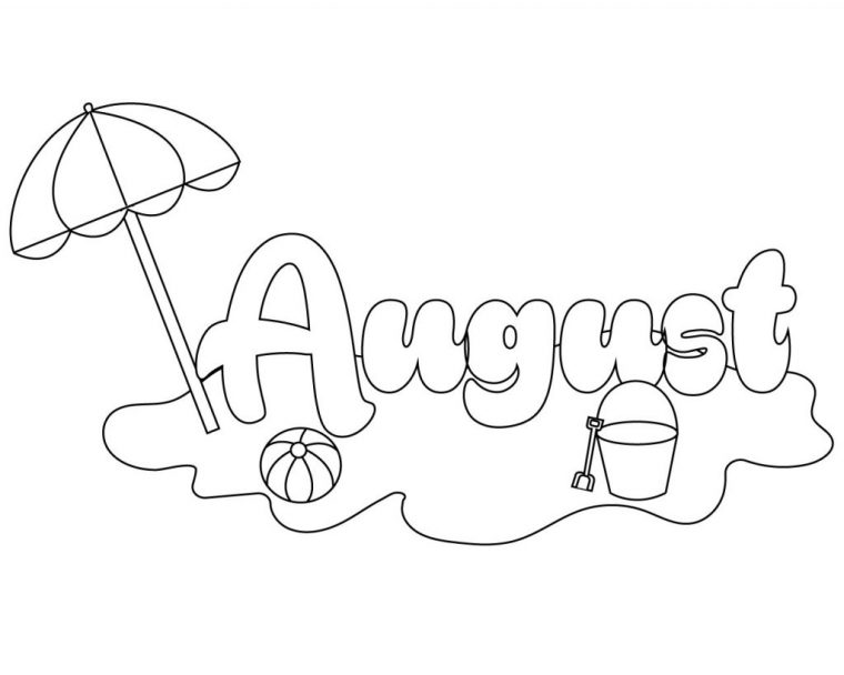 august coloring pages
