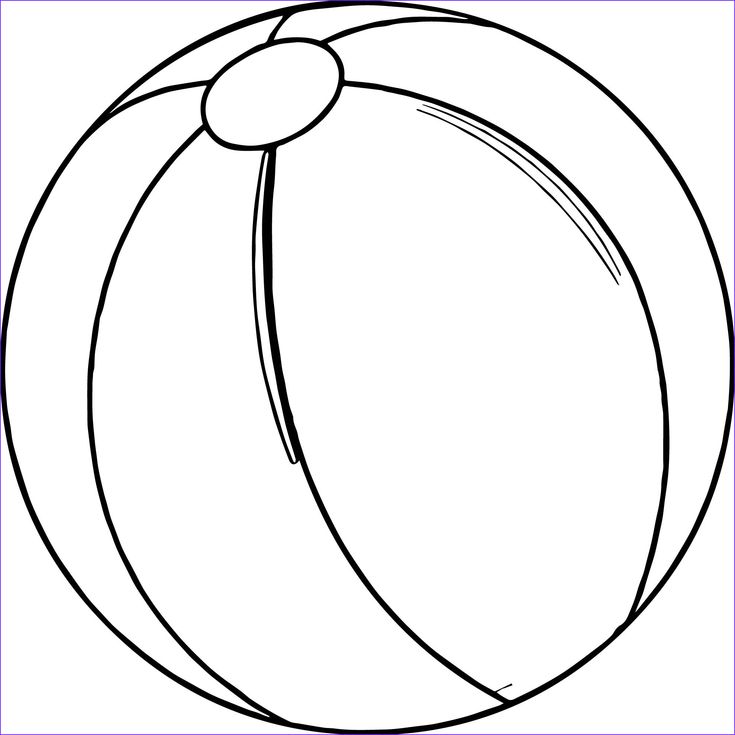 coloring page beach ball