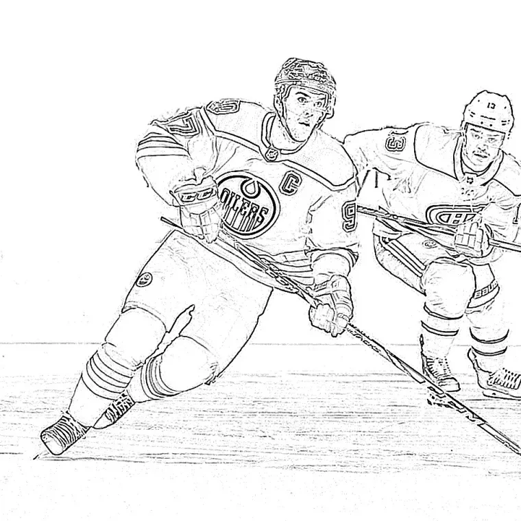 coloring pages hockey