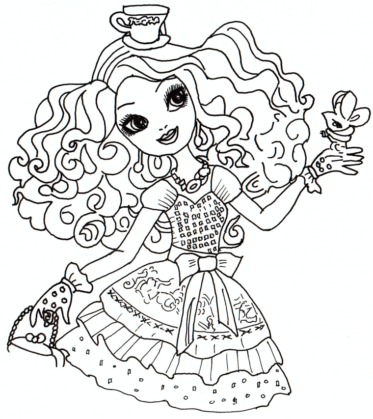ever after high coloring pages