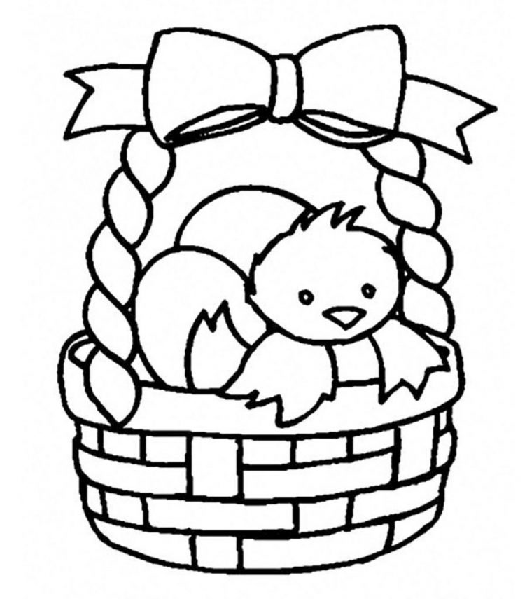 easter basket coloring page easter basket coloring page