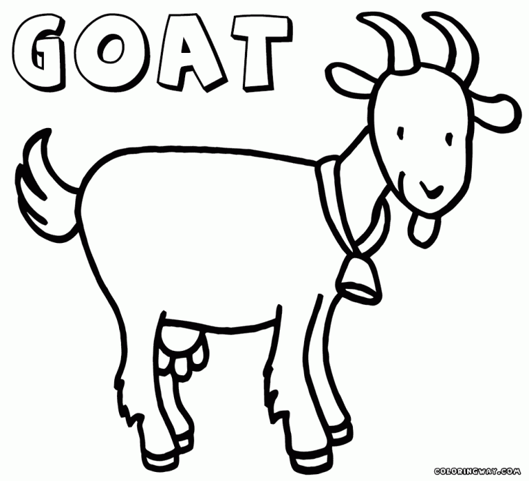 coloring pages of goats