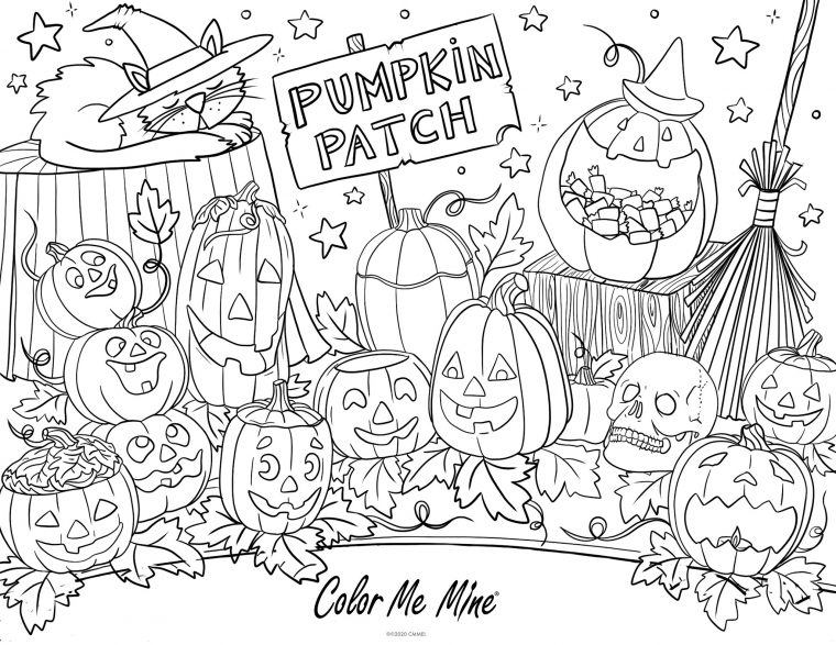 preschool pumpkin patch coloring pages