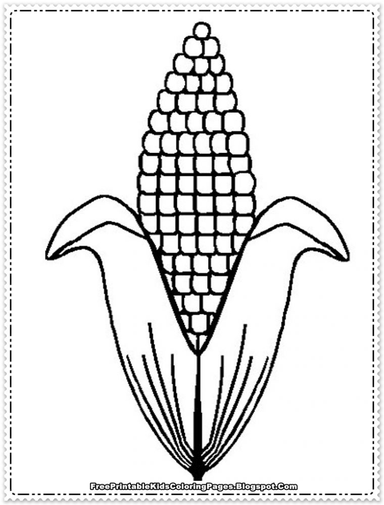 coloring pages corn
