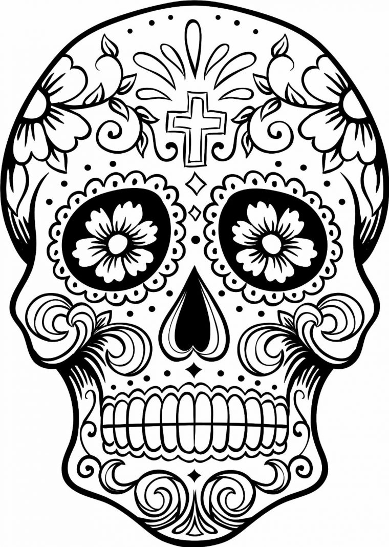 coloring pages day of the dead