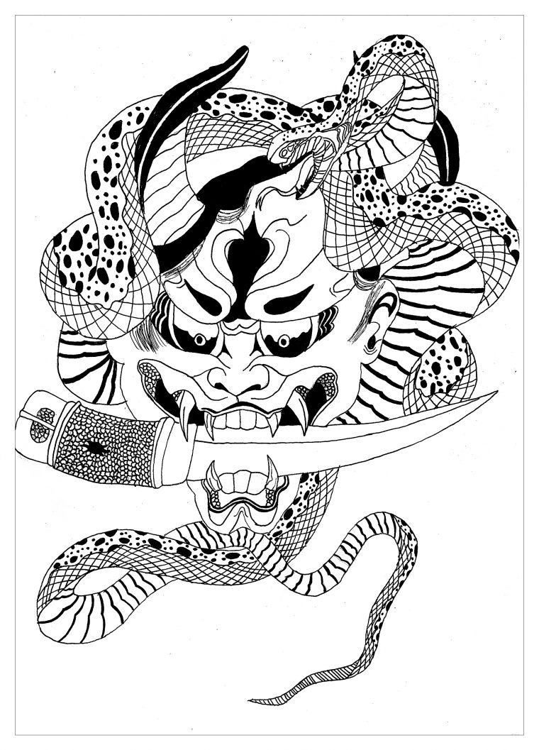 coloring pages japanese