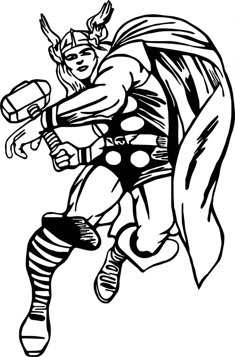 thor coloring page