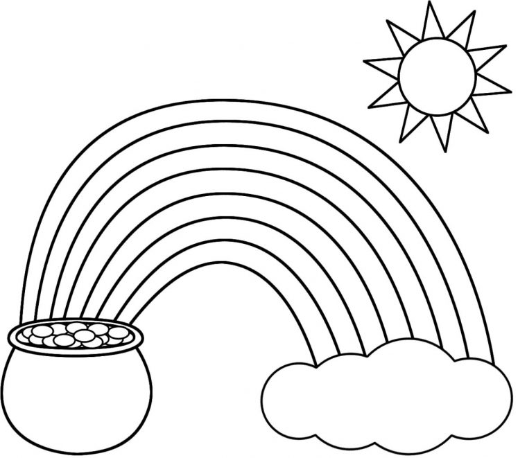 pot of gold coloring page pot of gold coloring page