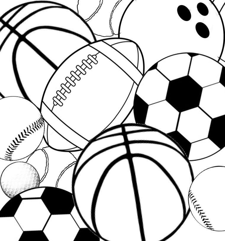coloring page of sports