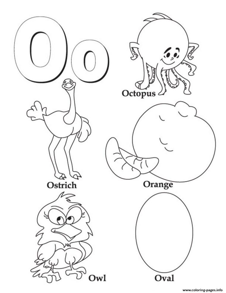 o coloring pages