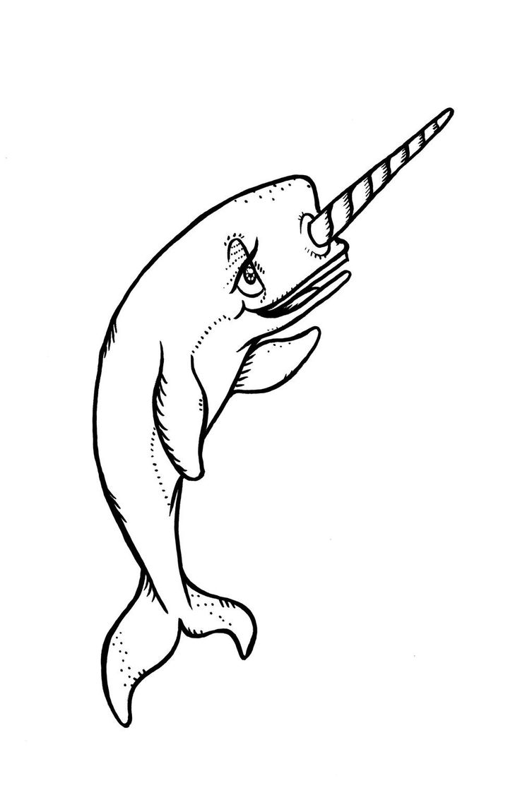 unicorn horn coloring page