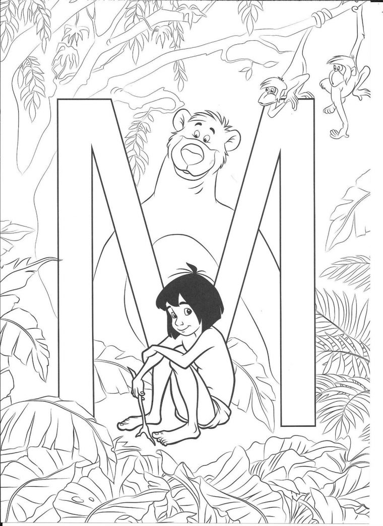 disney alphabet coloring pages