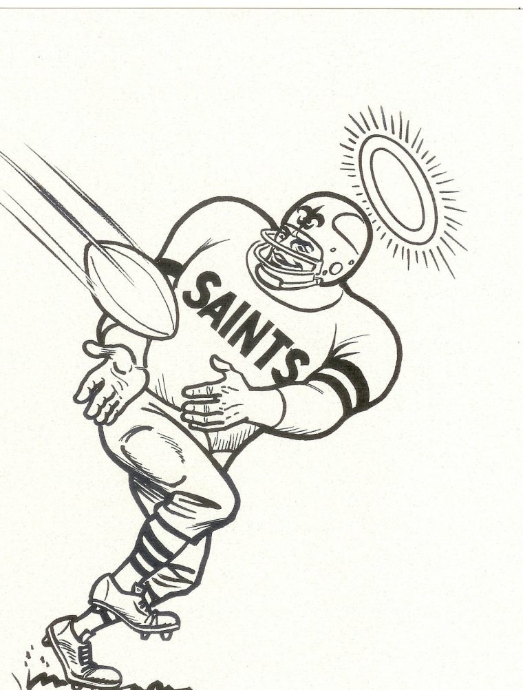new orleans saints coloring pages
