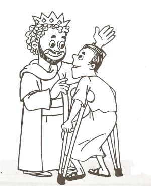 david and mephibosheth coloring page david and mephibosheth coloring page