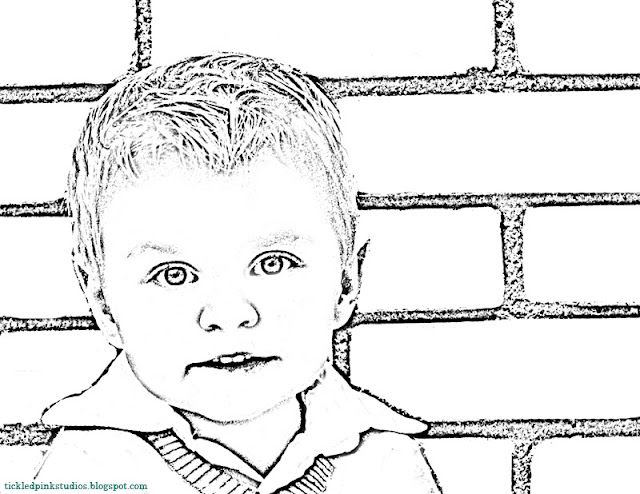 turn picture into coloring page photoshop