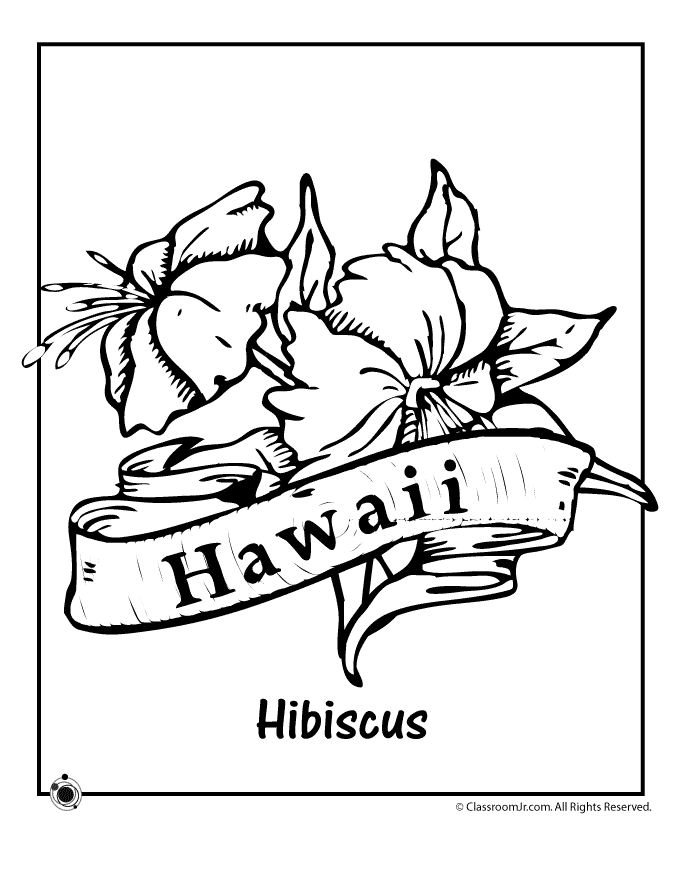 hawaiian printable coloring pages