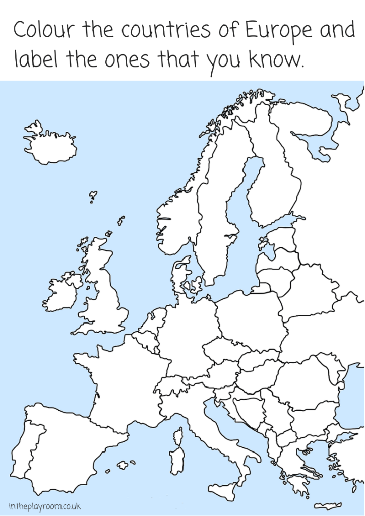 europe coloring pages