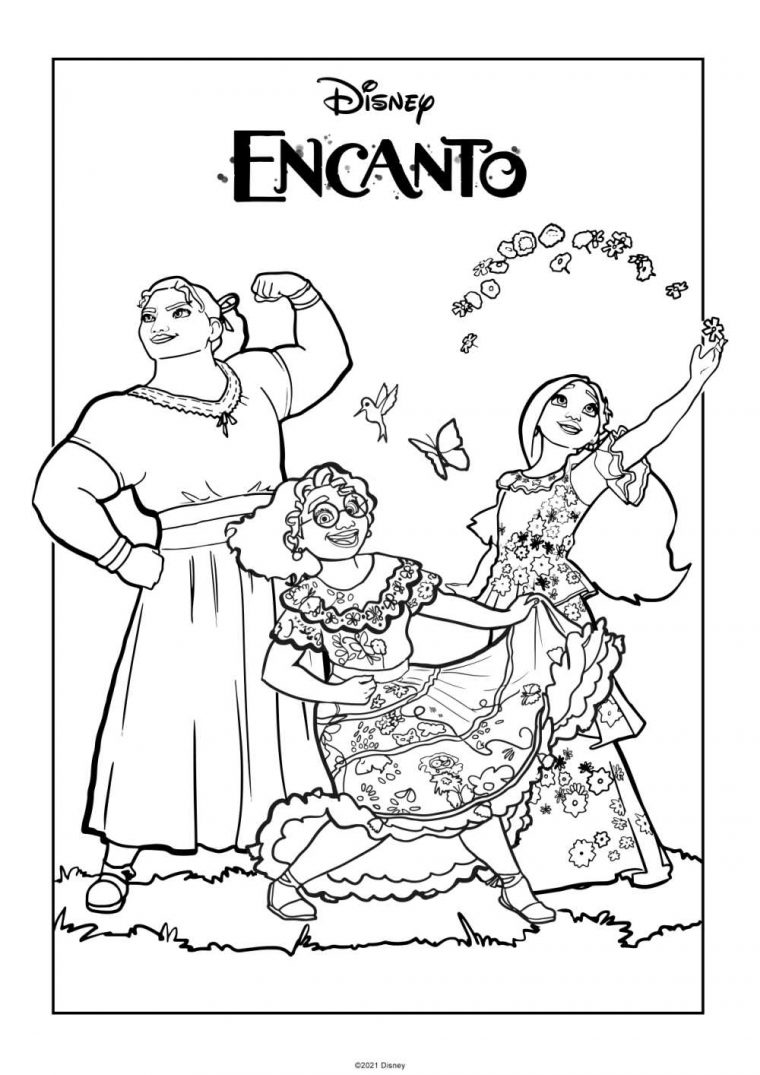 family madrigal coloring pages