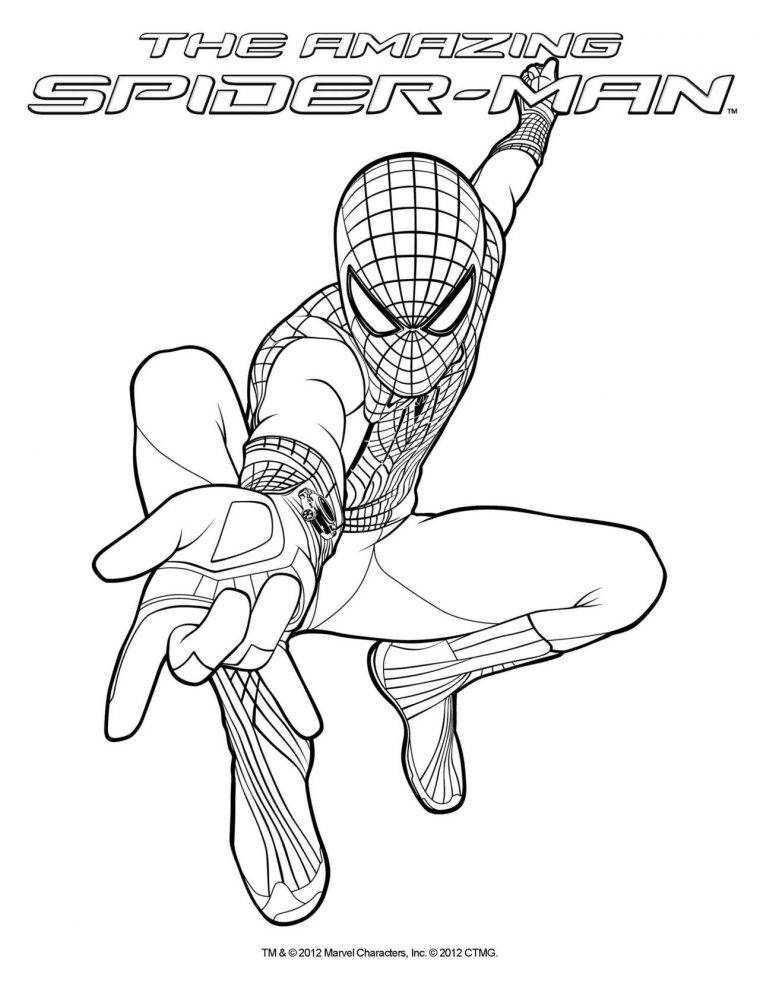 the amazing spider man 2 coloring pages