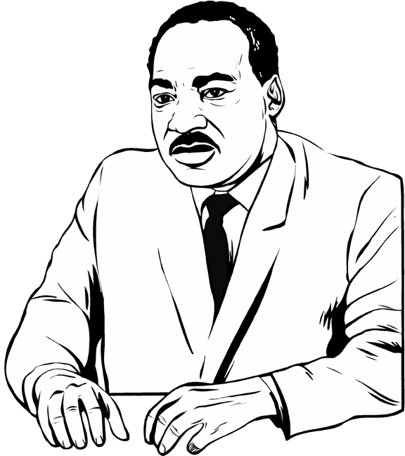 dr martin luther king jr coloring pages