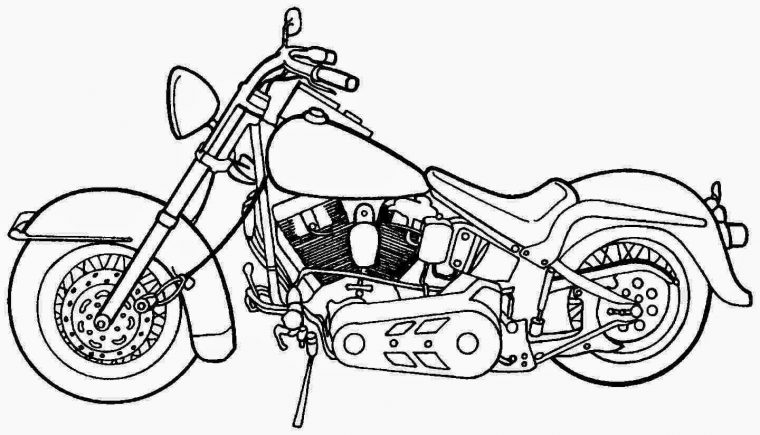 free coloring pages motorcycles