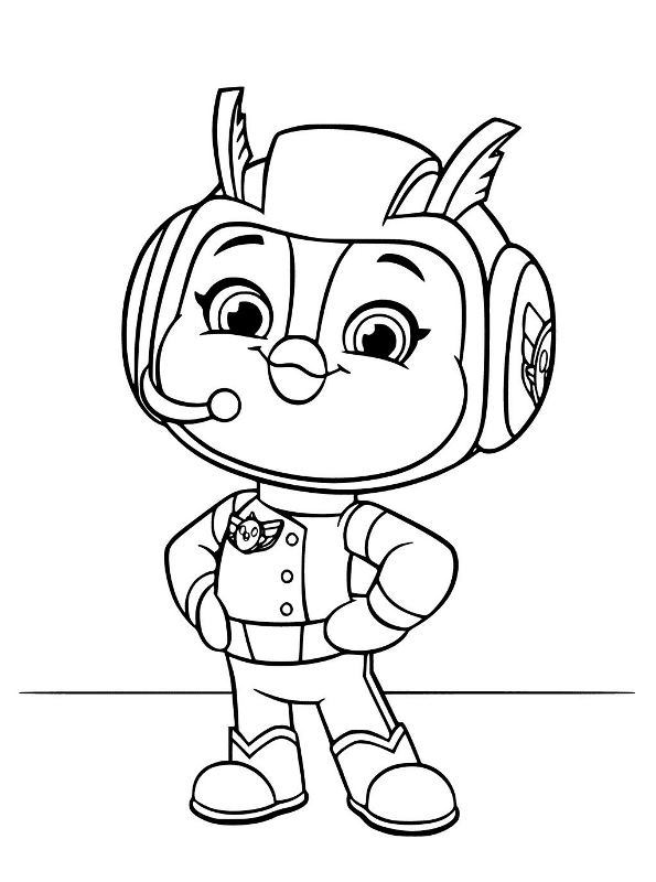 top wing coloring pages