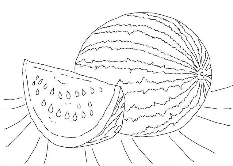 watermelon coloring pages printable