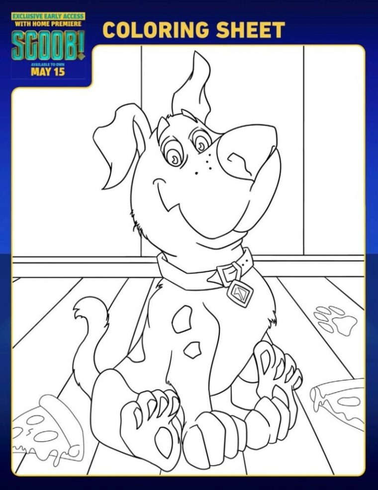 scoob coloring pages