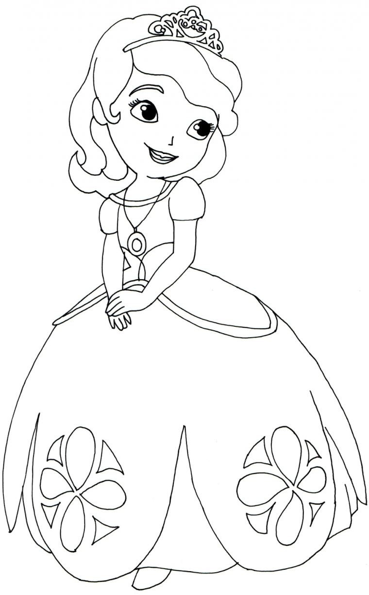 sofia the first coloring pages free