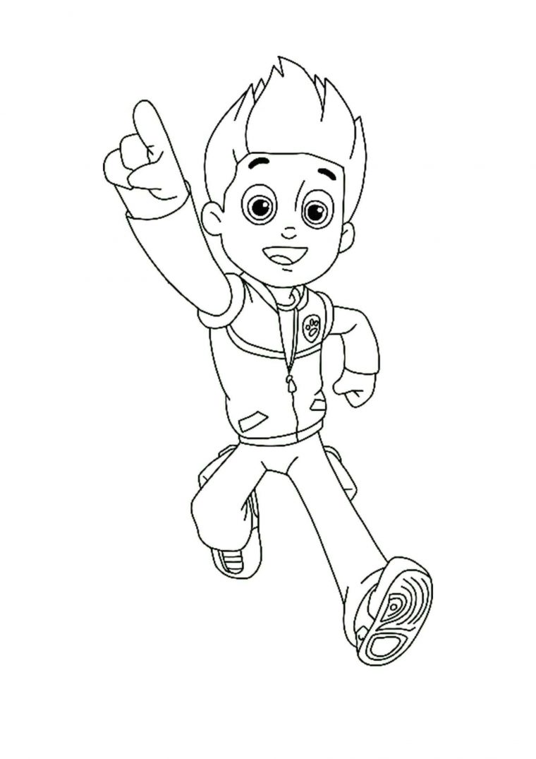 ryder coloring page paw patrol ryder coloring page paw patrol
