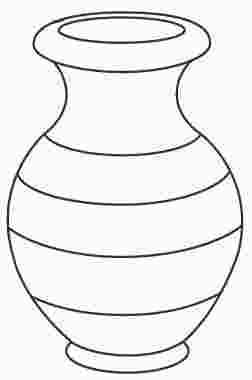 empty vase coloring page
