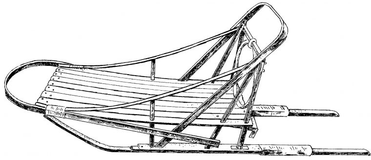 sled dog coloring page