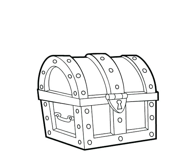 treasure chest coloring pages